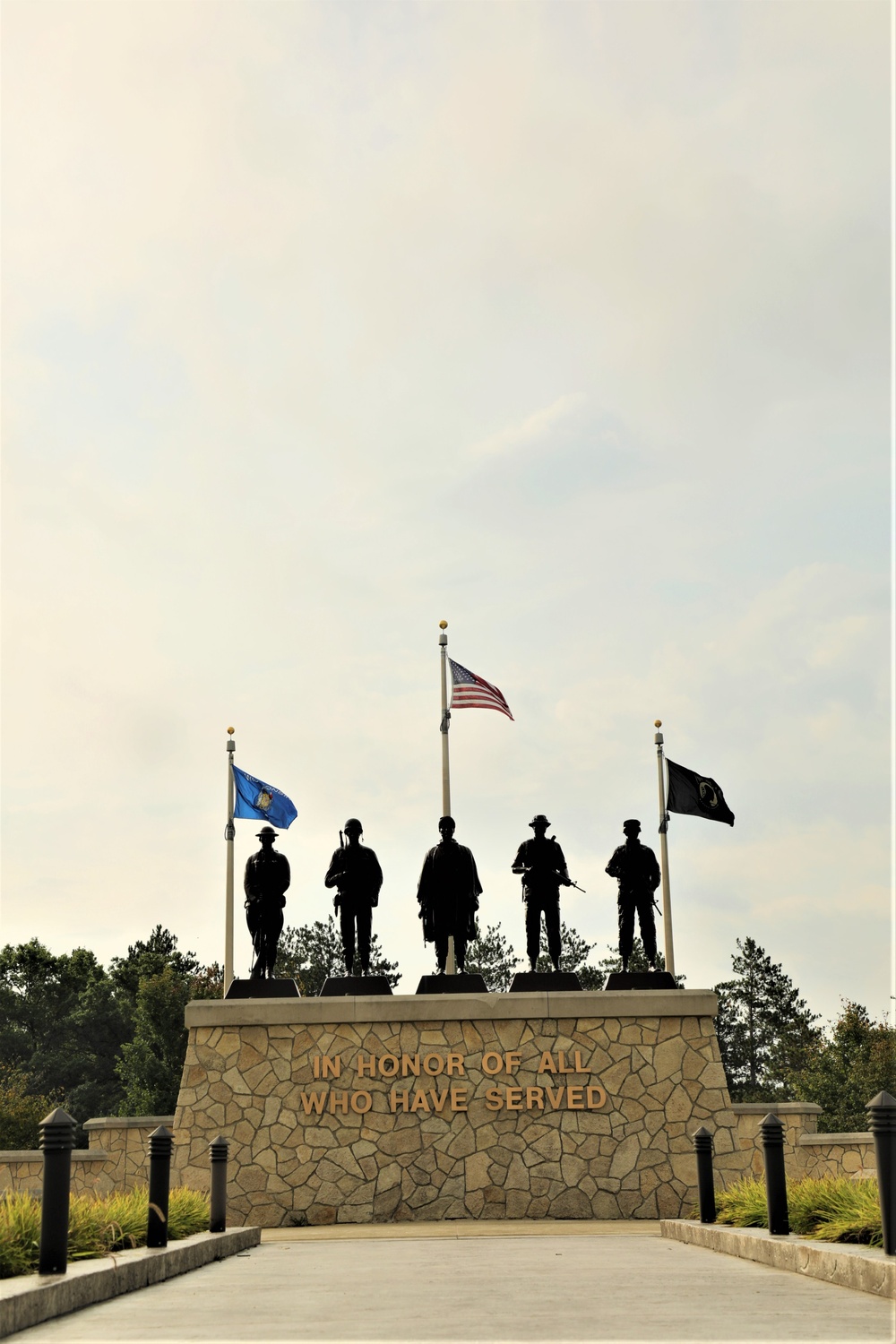 Fort McCoy’s Veterans Memorial Plaza was dedicated in 2009; serves as center point for McCoy activities