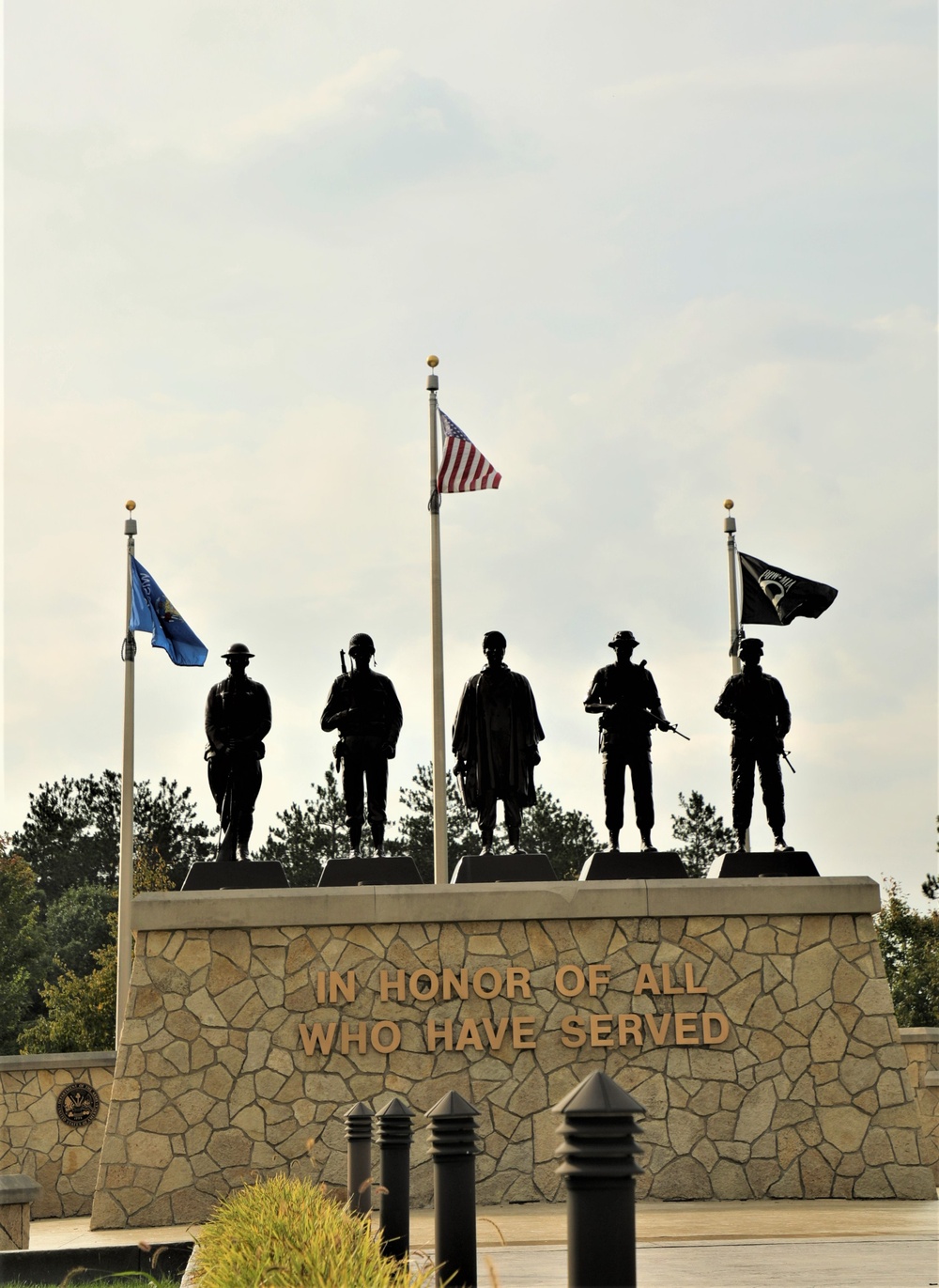 Fort McCoy’s Veterans Memorial Plaza was dedicated in 2009; serves as center point for McCoy activities