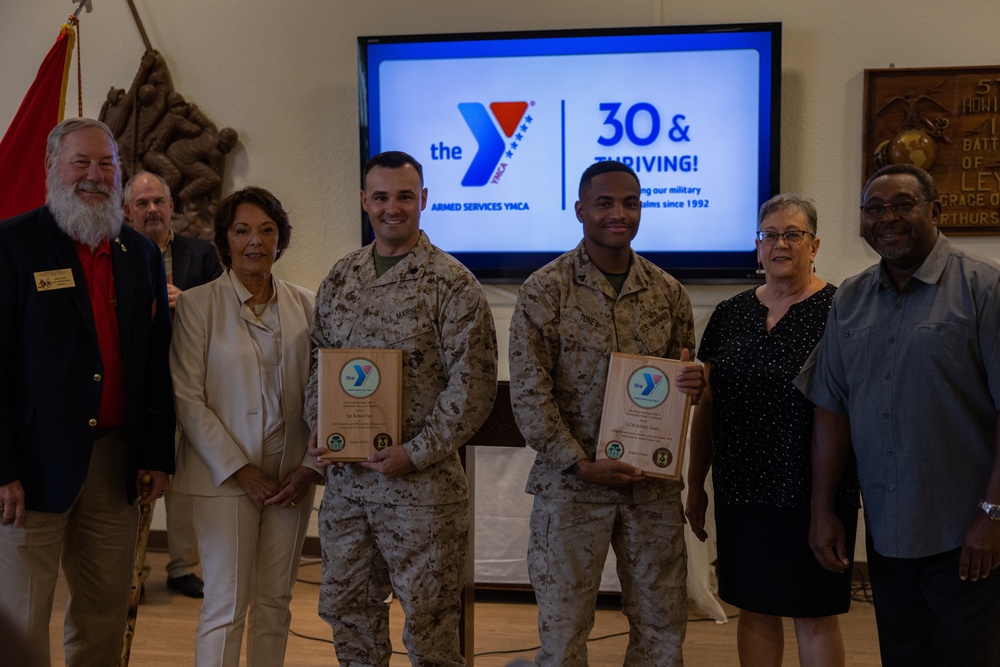 ASYMCA honors MCAGCC Service Members of the Quarter
