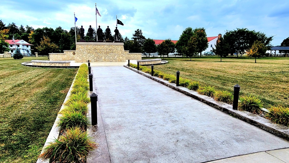 Fort McCoy’s Veterans Memorial Plaza was dedicated in 2009; serves as center point for McCoy activities