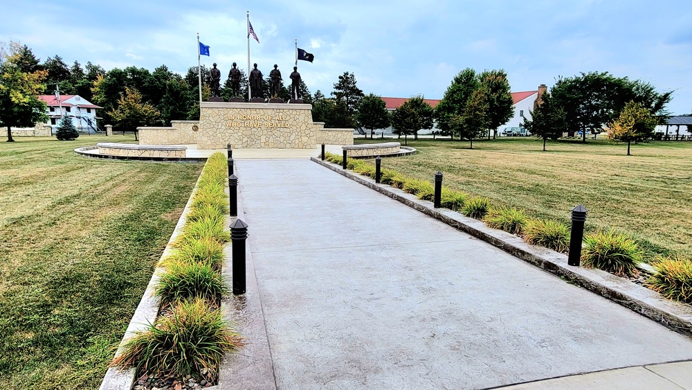 Fort McCoy’s Veterans Memorial Plaza was dedicated in 2009; serves as center point for McCoy activities