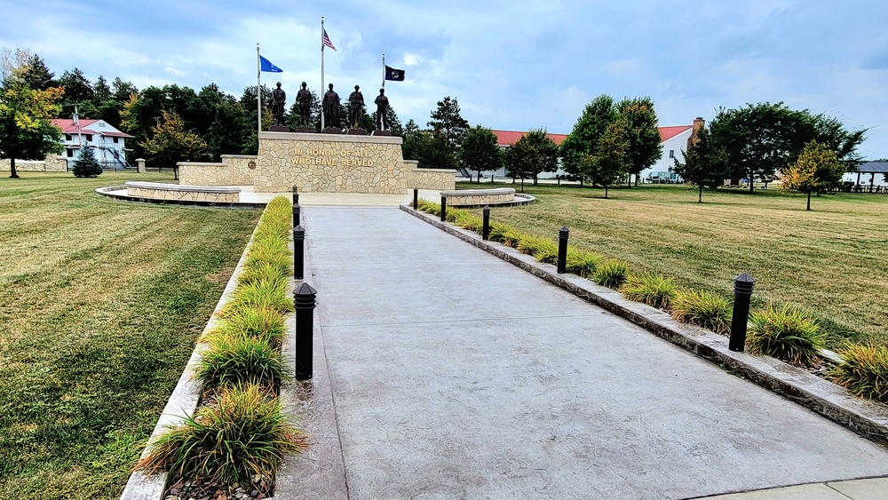 Fort McCoy’s Veterans Memorial Plaza was dedicated in 2009; serves as center point for McCoy activities