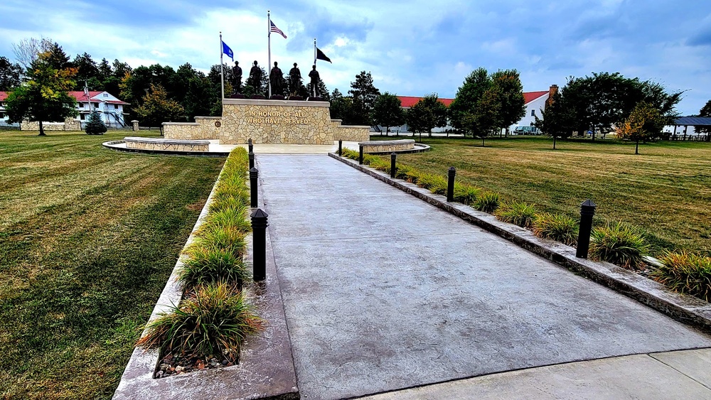 Fort McCoy’s Veterans Memorial Plaza was dedicated in 2009; serves as center point for McCoy activities