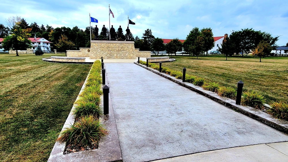 Fort McCoy’s Veterans Memorial Plaza was dedicated in 2009; serves as center point for McCoy activities