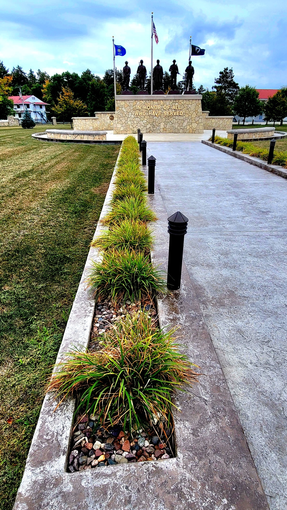 Fort McCoy’s Veterans Memorial Plaza was dedicated in 2009; serves as center point for McCoy activities