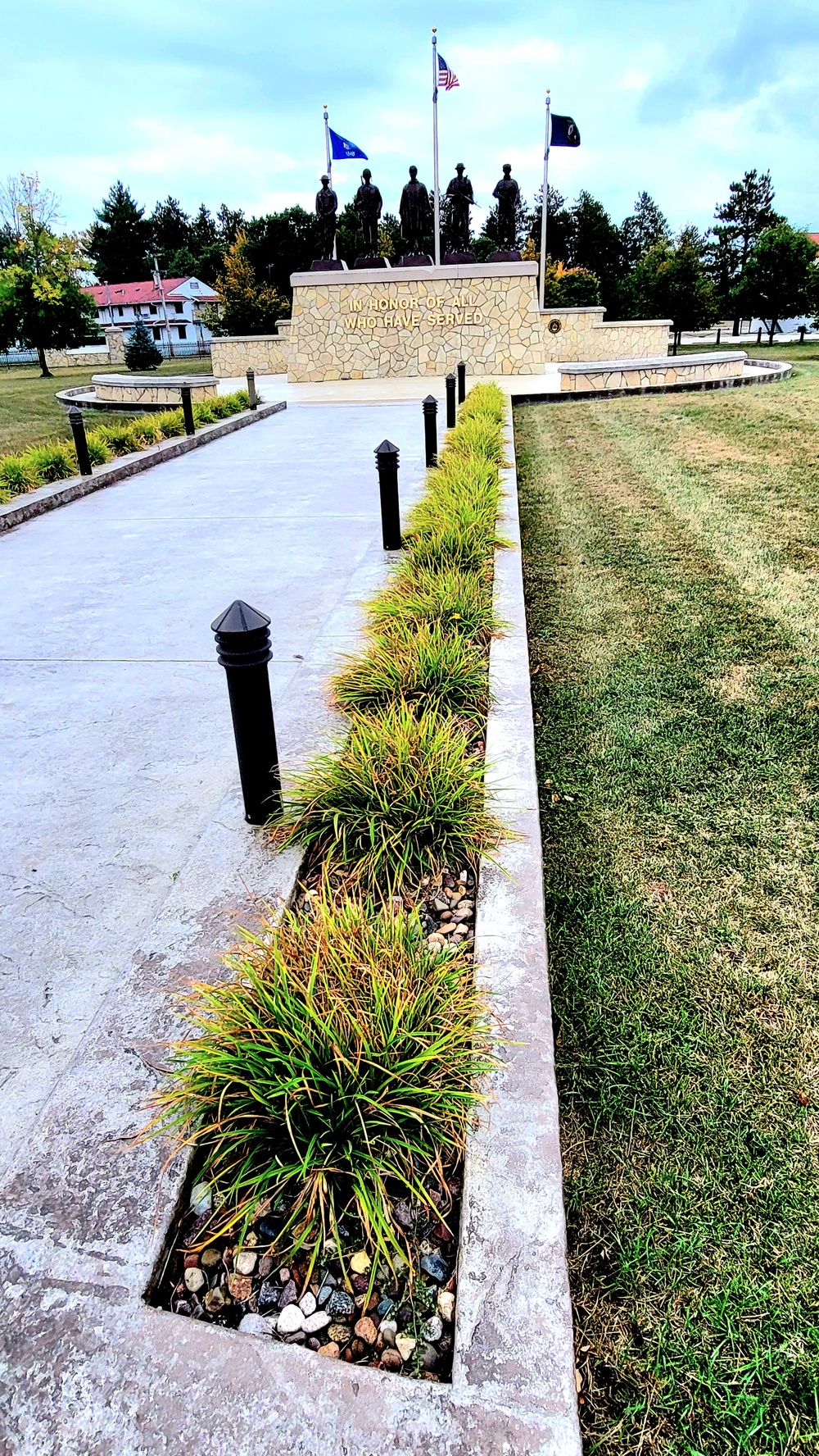 Fort McCoy’s Veterans Memorial Plaza was dedicated in 2009; serves as center point for McCoy activities