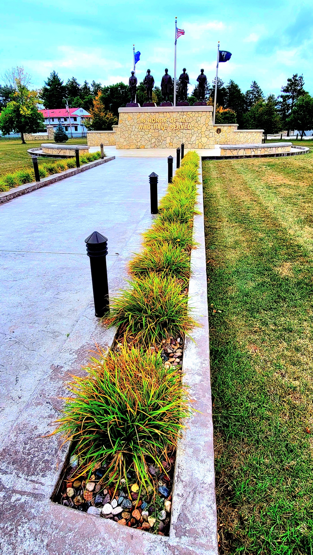 Fort McCoy’s Veterans Memorial Plaza was dedicated in 2009; serves as center point for McCoy activities