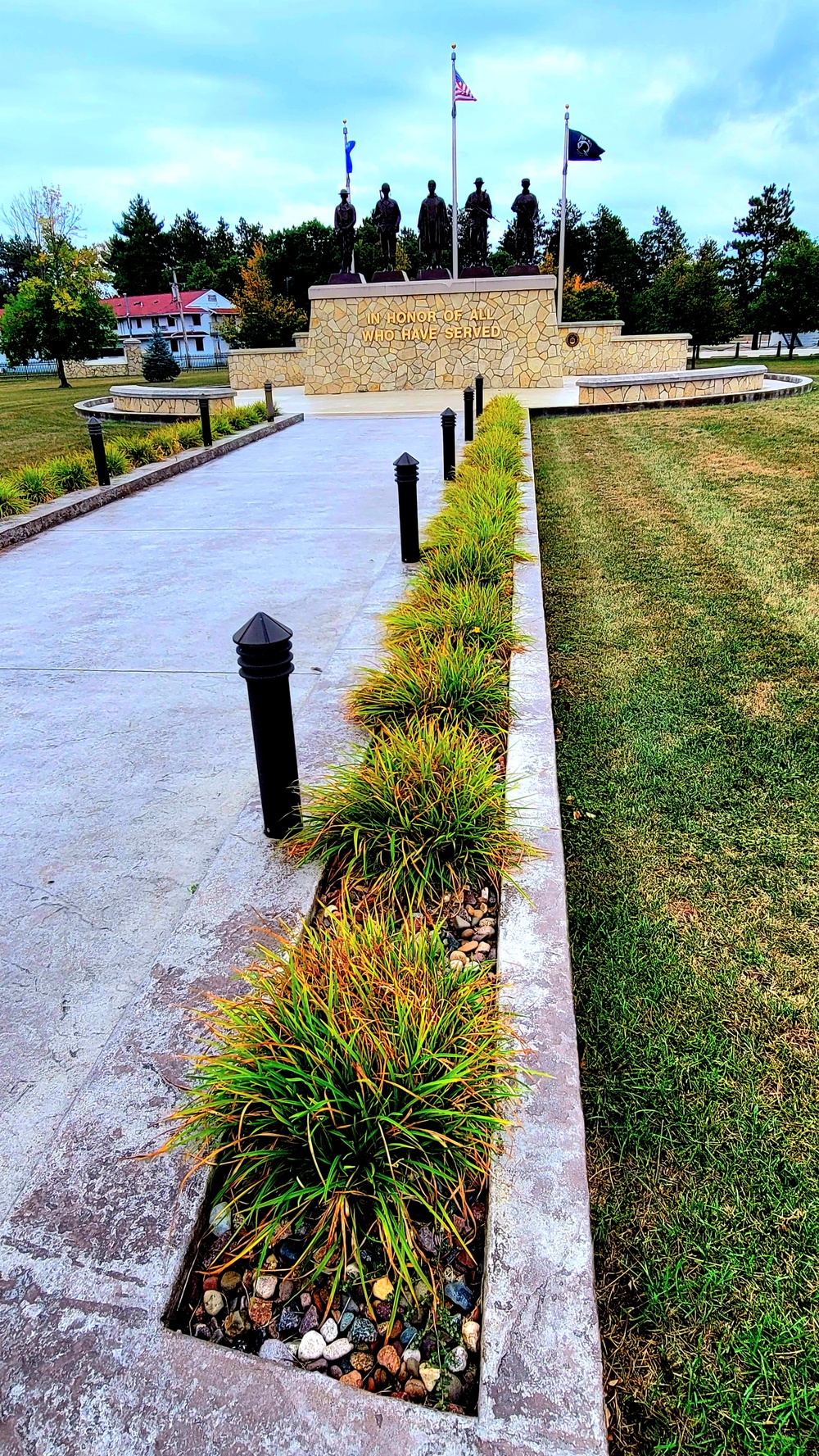 Fort McCoy’s Veterans Memorial Plaza was dedicated in 2009; serves as center point for McCoy activities