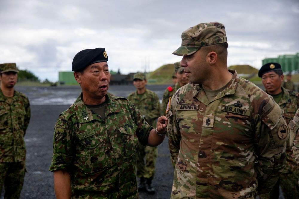 1st MDTF Soldiers and JGSDF service members conclude Orient Shield 2023 with HIMARS static display