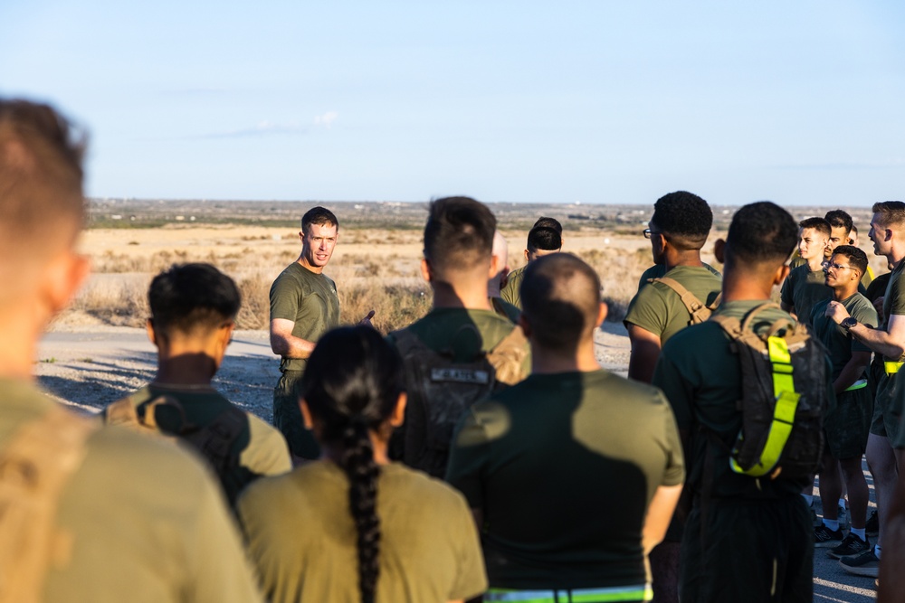 3/11 Marines conduct battery level physical training