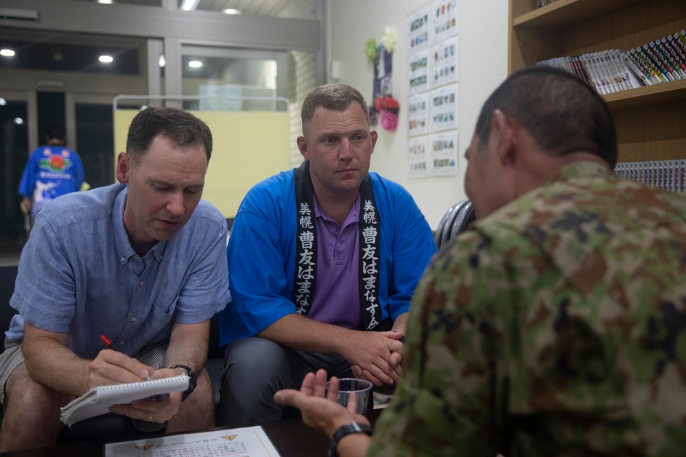 1st MDTF Soldiers and JGSDF service members celebrate the conclusion of Orient Shield 2023