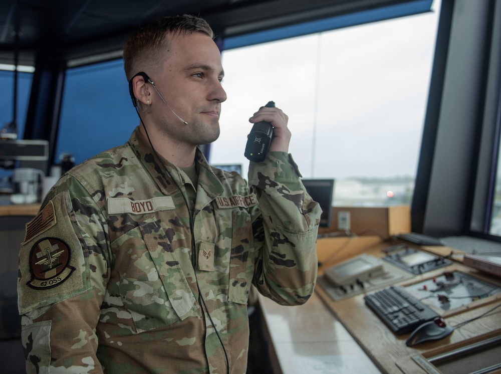 From guiding aircraft on the ground to in the air, 62d OSS ATC projects power around the globe