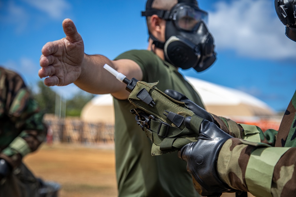 Building Squadron Cohesion: MWSS-174 Conducts EOD/CBRN Joint Training Exercise