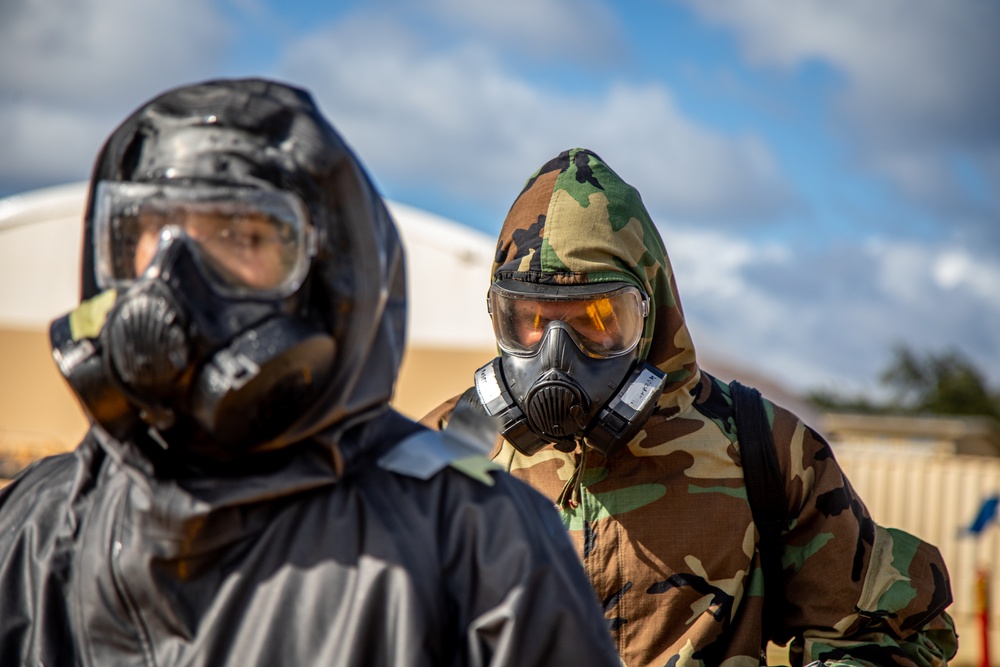 Building Squadron Cohesion: MWSS-174 Conducts EOD/CBRN Joint Training Exercise