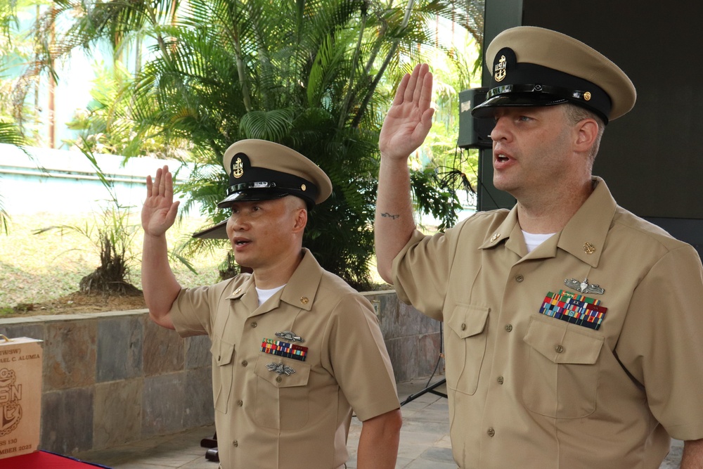 COMMANDER, DESTROYER SQUADRON (DESRON) 7 REENLISTMENT CEREMONY