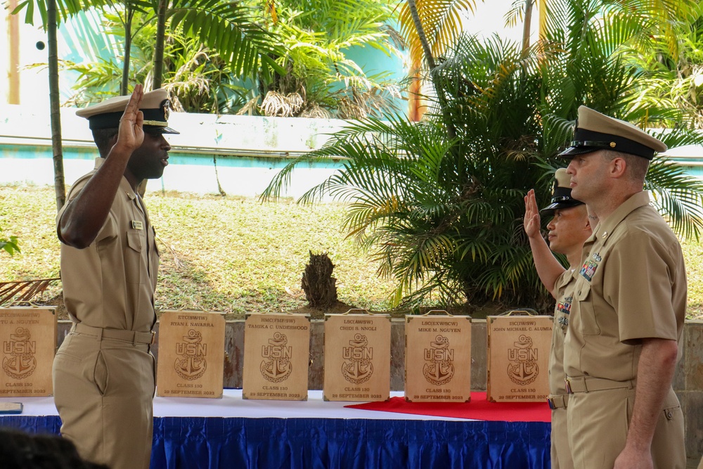 COMMANDER, DESTROYER SQUADRON (DESRON) 7 REENLISTMENT CEREMONY