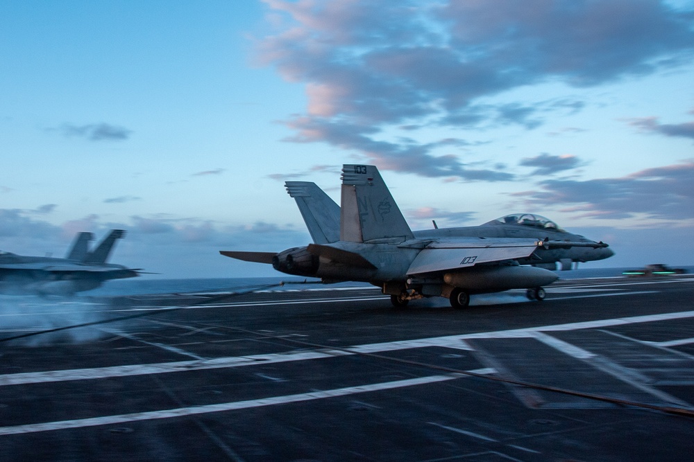 USS Ronald Reagan (CVN 76) conducts flight operations