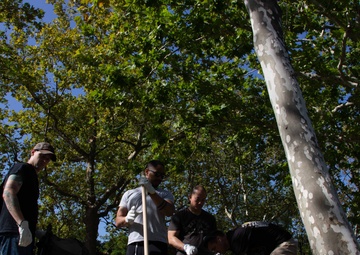 Giving Back to Our Hosts: Ford Sailors Tidy Up Trieste