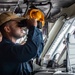 USS Ronald Reagan (CVN 76) departs from Yokosuka, Japan