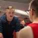 USS Ronald Reagan (CVN 76) Sailors administer flu shots