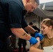 USS Ronald Reagan (CVN 76) Sailors administer flu shots