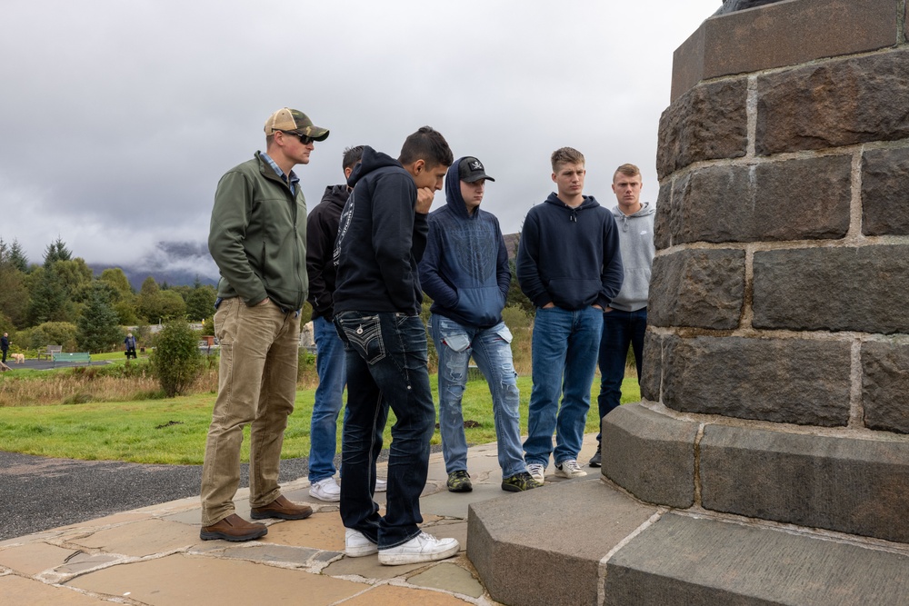 Exercise Tartan Eagle 23: British Royal Marine Commando Monument Visit