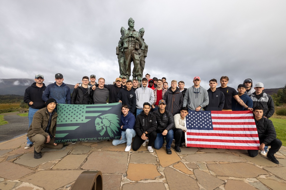 Exercise Tartan Eagle 23: British Royal Marine Commando Monument Visit