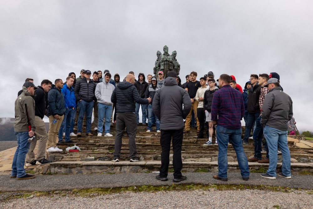 Exercise Tartan Eagle 23: British Royal Marine Commando Monument Visit