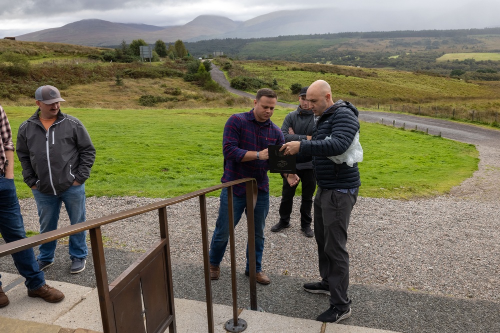 Exercise Tartan Eagle 23: British Royal Marine Commando Monument Visit