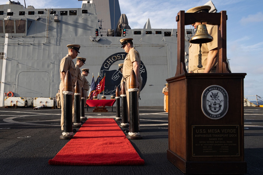 USS Mesa Verde Chief Promotion Ceremony