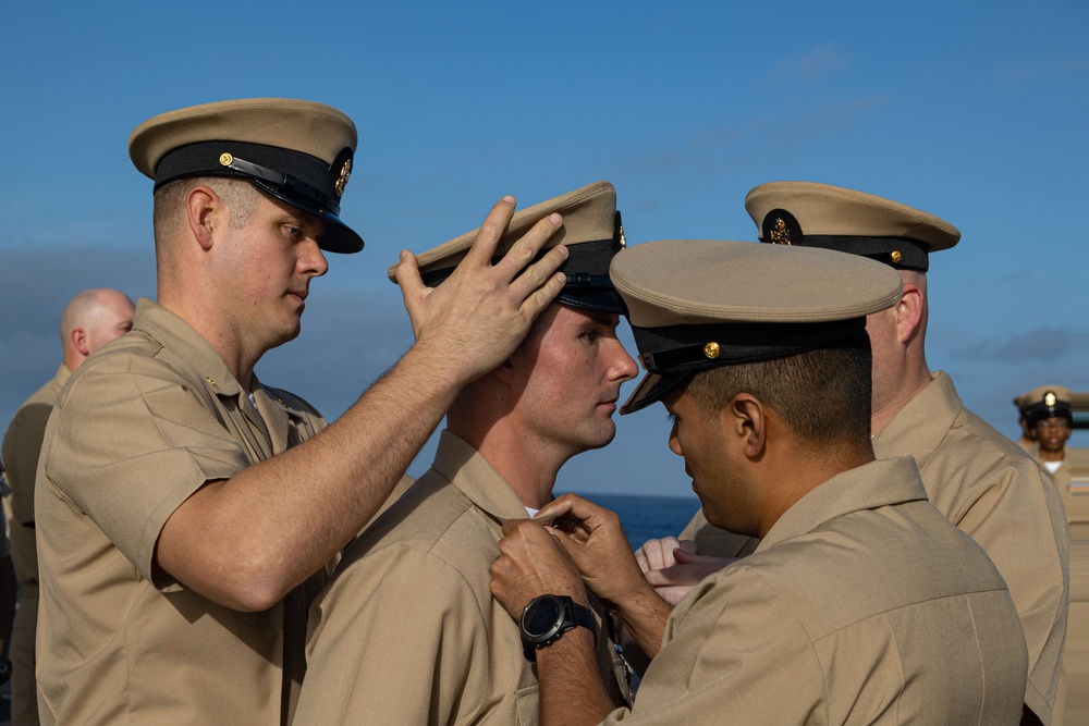 USS Mesa Verde Chief Promotion Ceremony