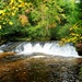 Fall colors 2023 at Trout Falls in Fort McCoy's Pine View Recreation Area