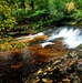 Fall colors 2023 at Trout Falls in Fort McCoy's Pine View Recreation Area