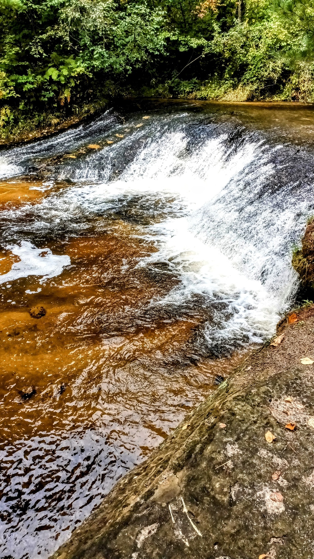 Fall colors 2023 at Trout Falls in Fort McCoy's Pine View Recreation Area