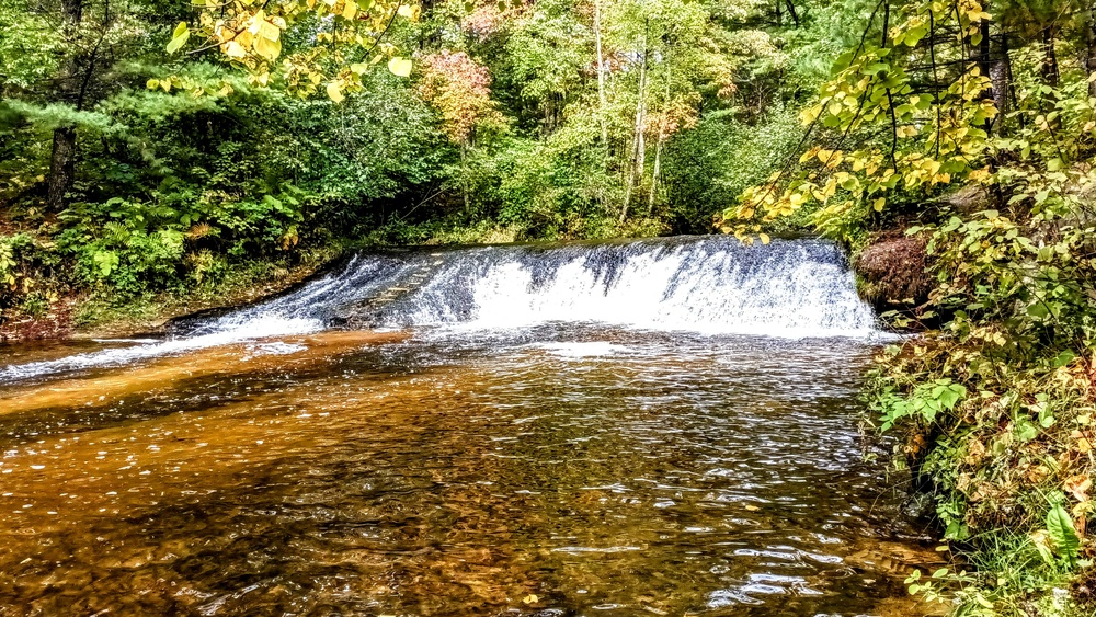 Fall colors 2023 at Trout Falls in Fort McCoy's Pine View Recreation Area