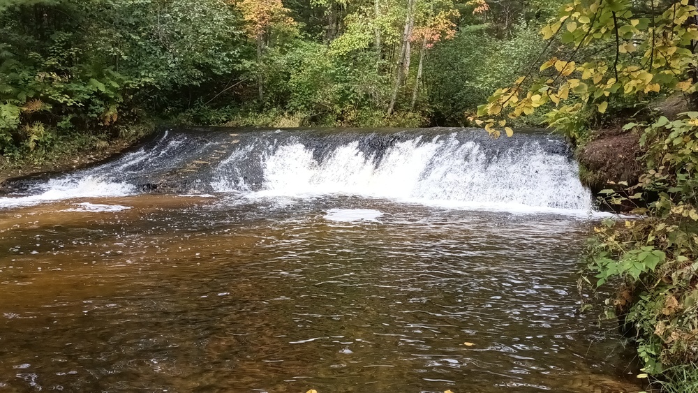 Fall colors 2023 at Trout Falls in Fort McCoy's Pine View Recreation Area