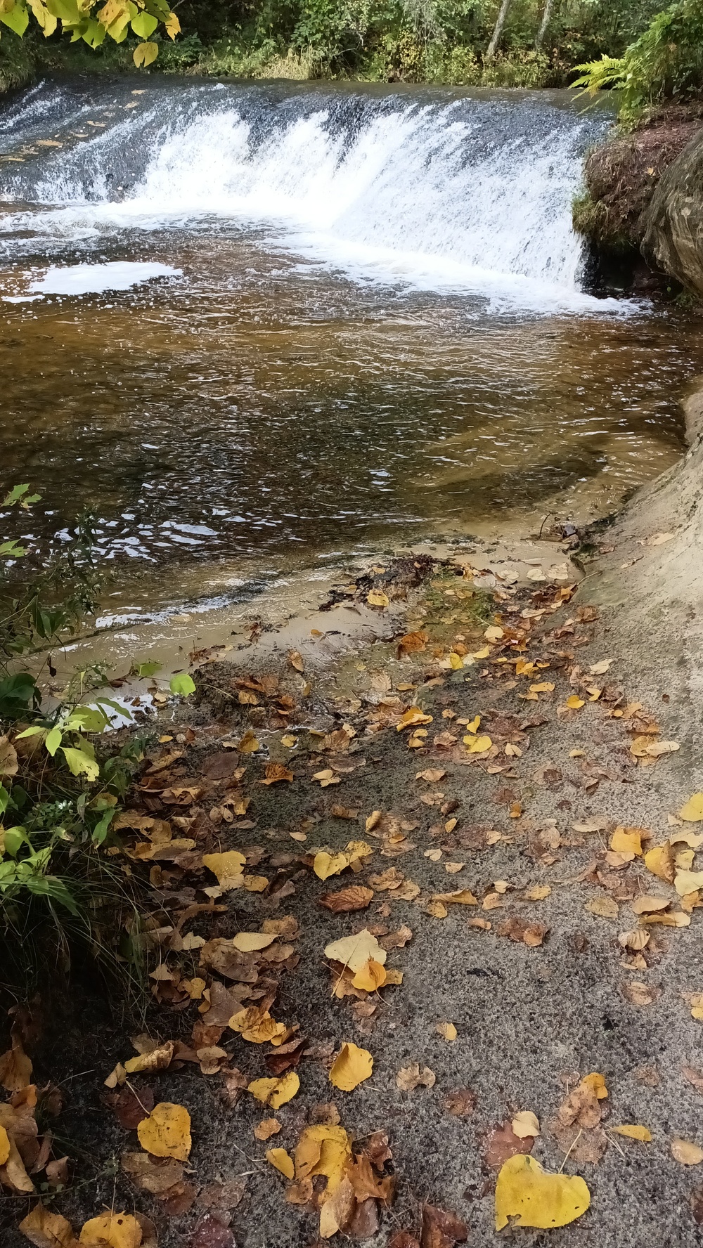 Fall colors 2023 at Trout Falls in Fort McCoy's Pine View Recreation Area