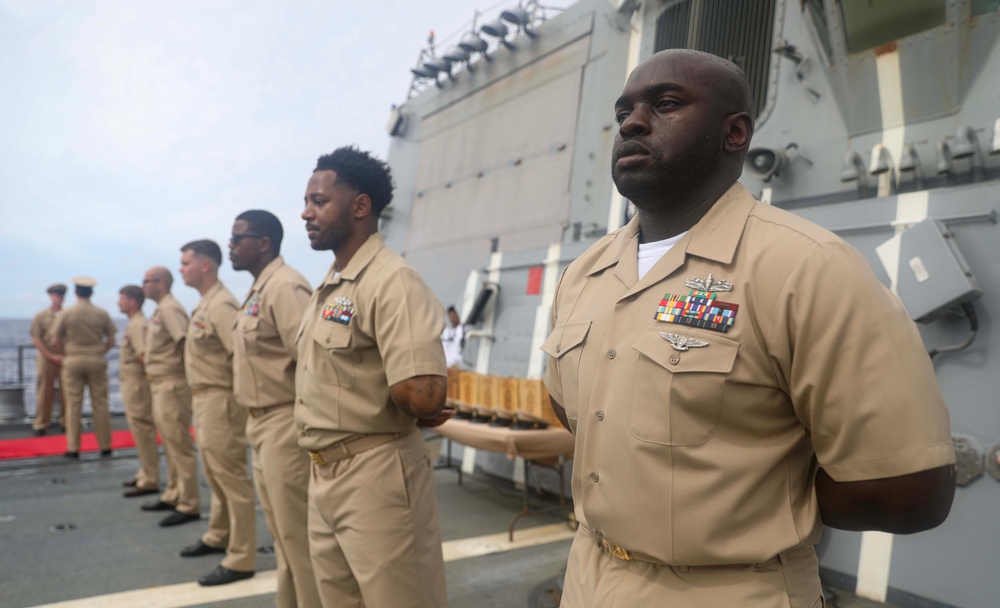 USS Dewey (DDG 105) Holds Chief Pinning Ceremony