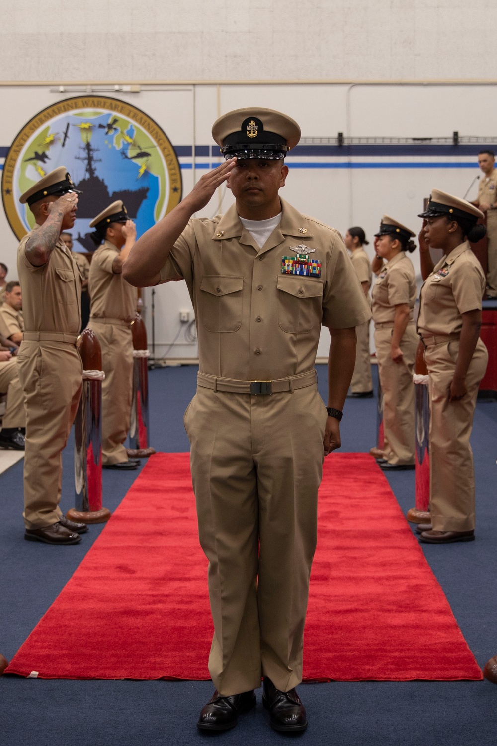 USS Tripoli Chief Pinning