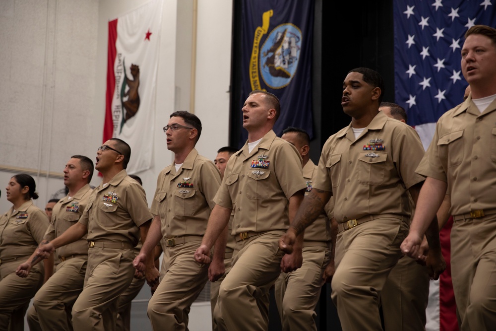 USS Tripoli Chief Pinning