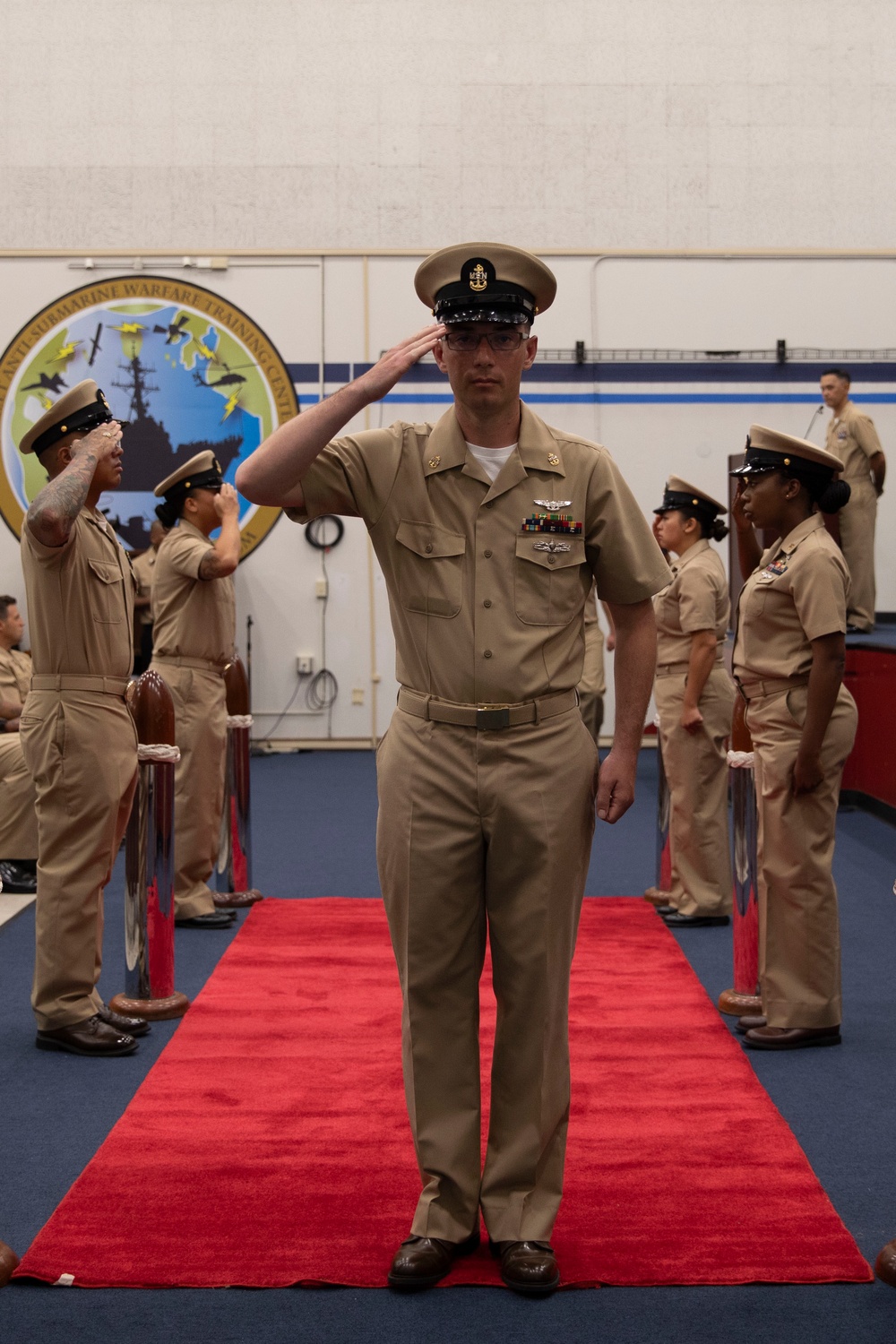 USS Tripoli Chief Pinning