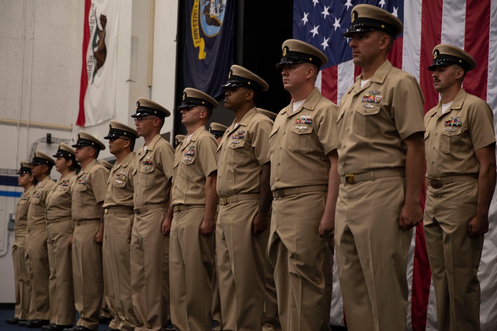 USS Tripoli Chief Pinning