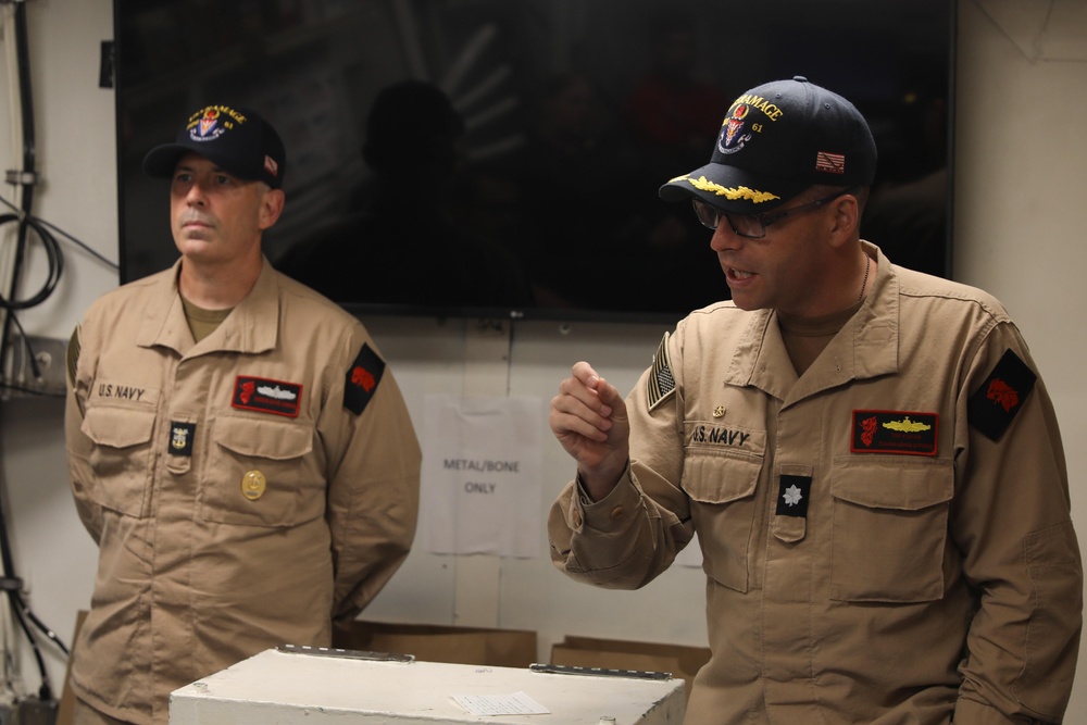 Commanding Officer Speaks To Sailors