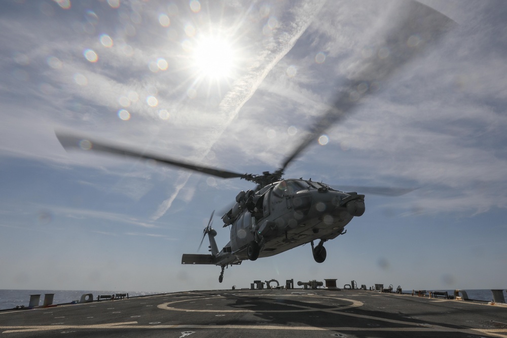 Flight Operations Onboard USS Ramage