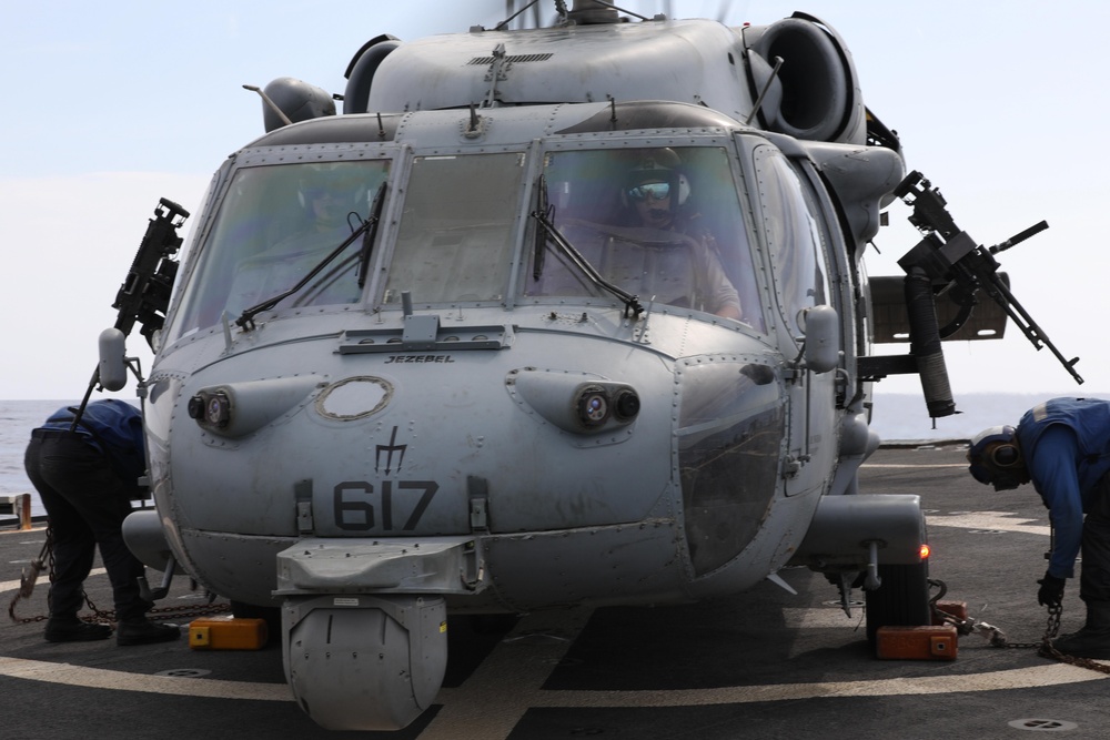 Flight Operations Onboard USS Ramage