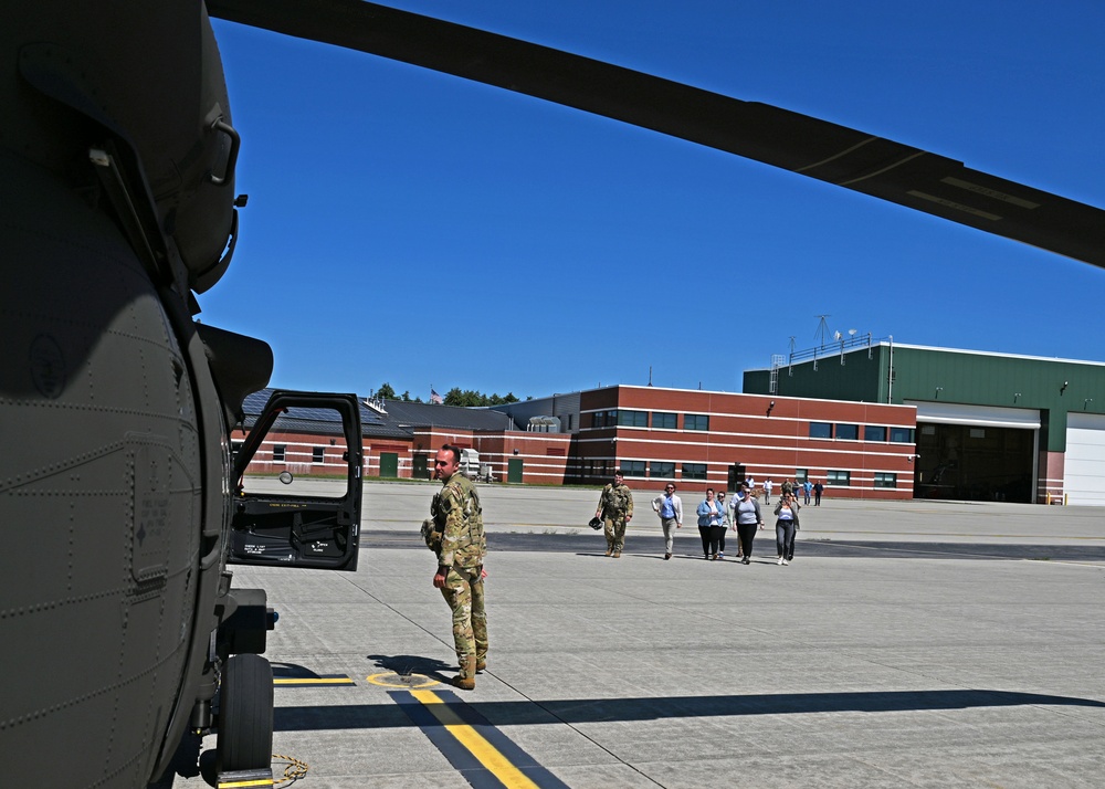 NH National Guard hosts congressional staffers at aviation facility