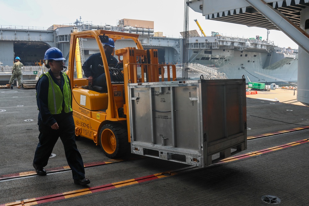 George Washington Weapons Department conduct Ammunition Onload