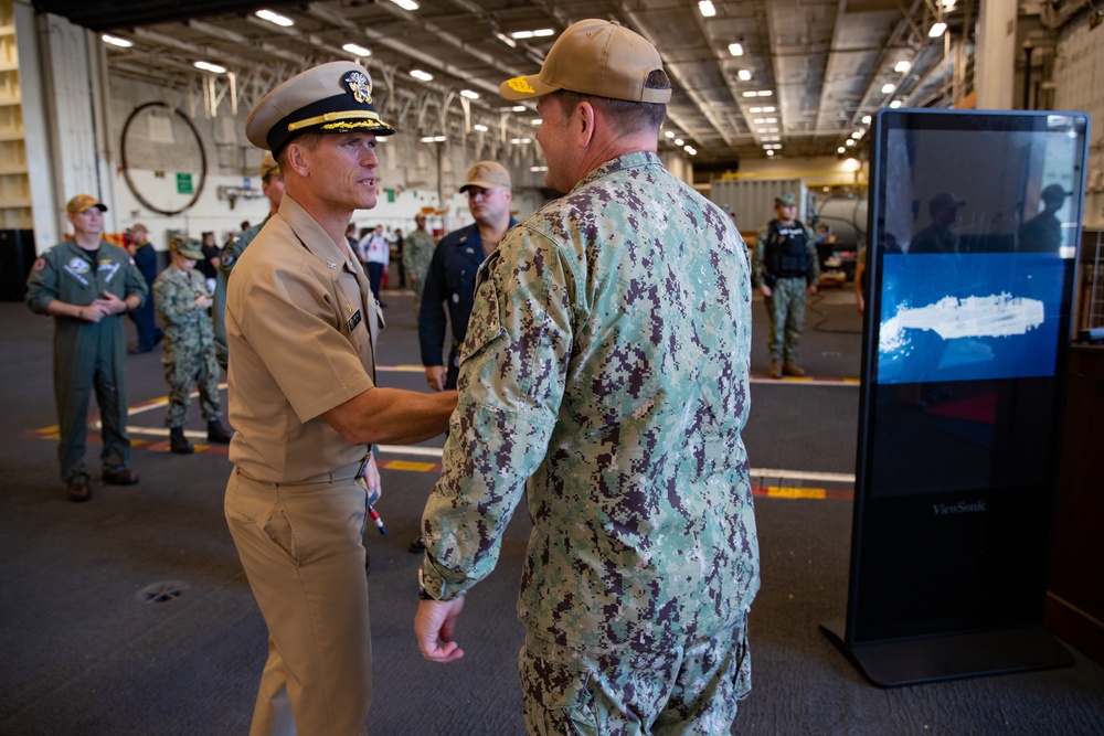 Carrier Strike Group 10 visits George Washington