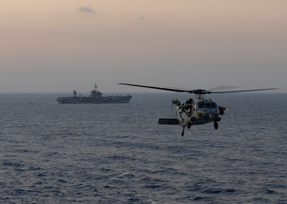 HSC-9 MH-60S Sea Hawk Prepares to Land