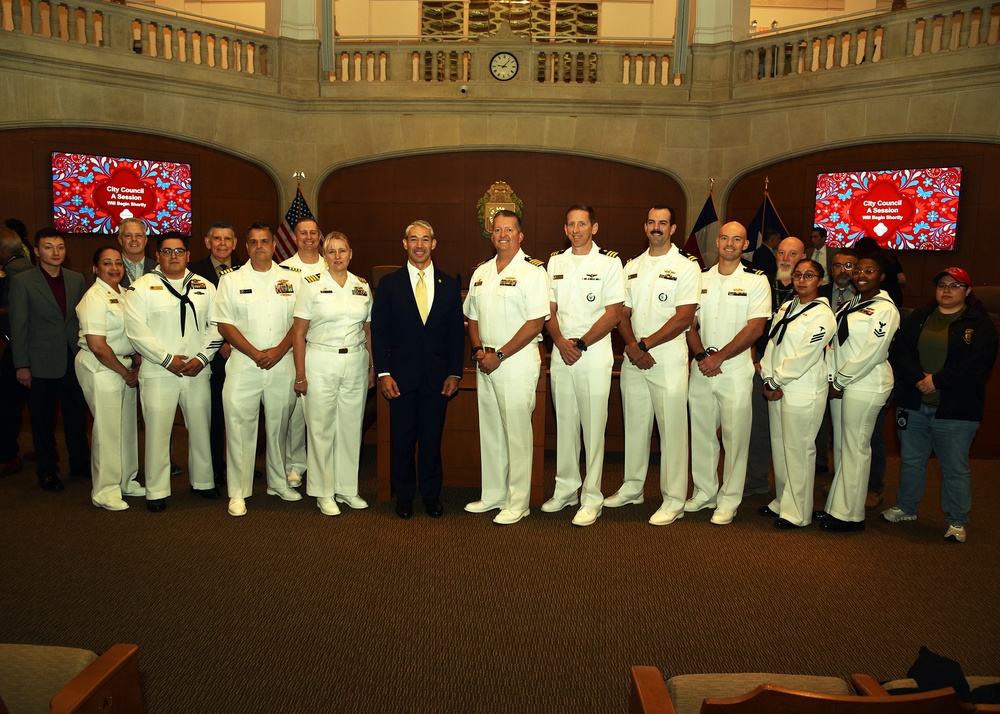San Antonio recognizes Navy’s 248th Birthday at City Council Session